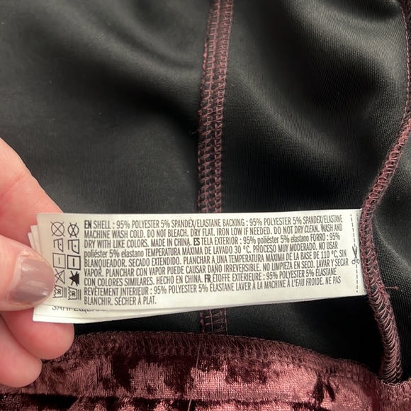 Crushed velvet Moto jacket wine or plum color size small beautiful - Picture 7 of 10